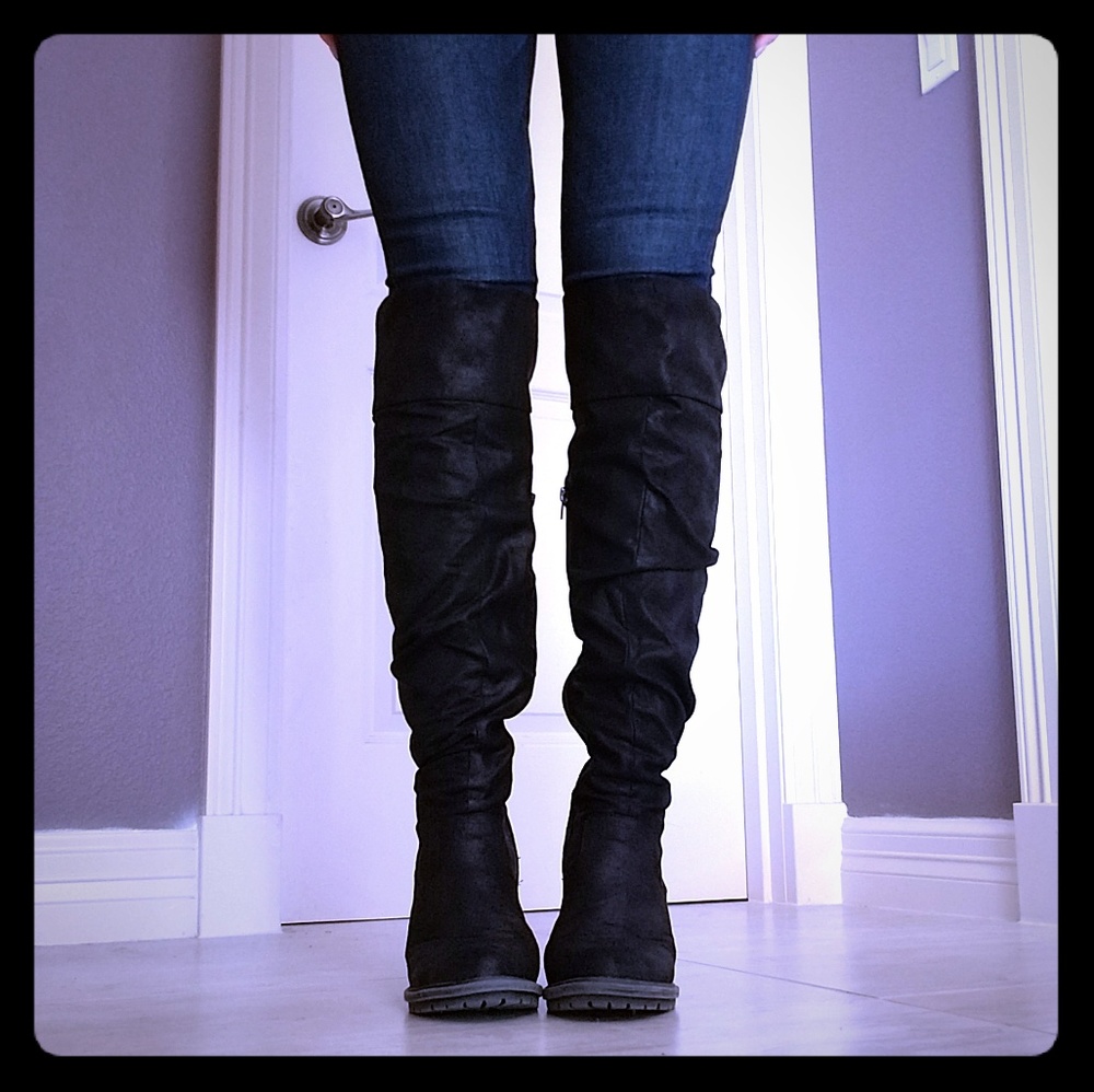 Seven dials knee high boot